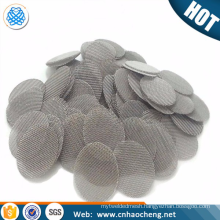 Free sample stainless steel titanium honeycomb round/dome shape smoking pipe screen filter